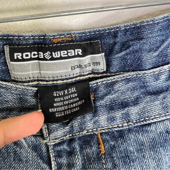 Rocawear Men’s Relaxed Fit Jeans Size 42 x 34 - Picture 8 of 10